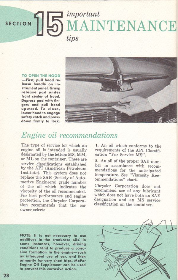 1960 Chrysler Imperial Owners Manual Page 22